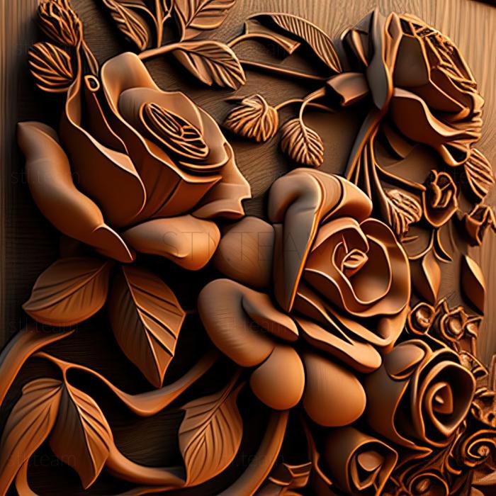 3D модель Вул. троянд (STL)